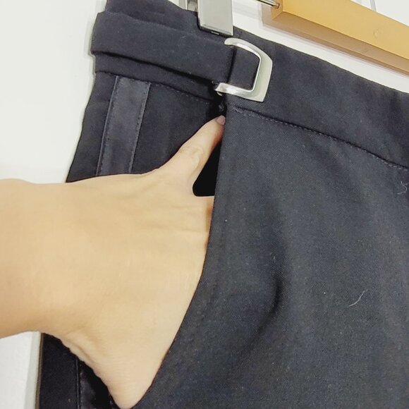 Nettoyer Asce Men's Black Flannel Chino Straight Leg Formal Dress Pant Size 30 - Picture 7 of 14